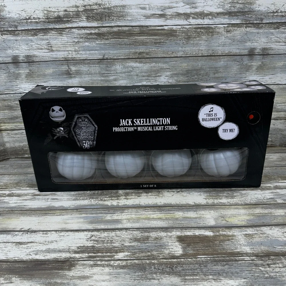 Nightmare Before Christmas Jack Skellington Projection Musical Lights Disney